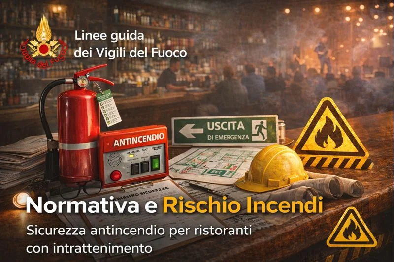 Linee guida dei Vigili del Fuoco sull'emergenza anticendio nei locali con intrattenimento.